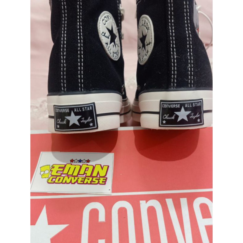 CONVERS3E HIGH 70S X GLOOMY BEAR BLACK WHITE BNIB IMPORT MADE IN VIETNAM