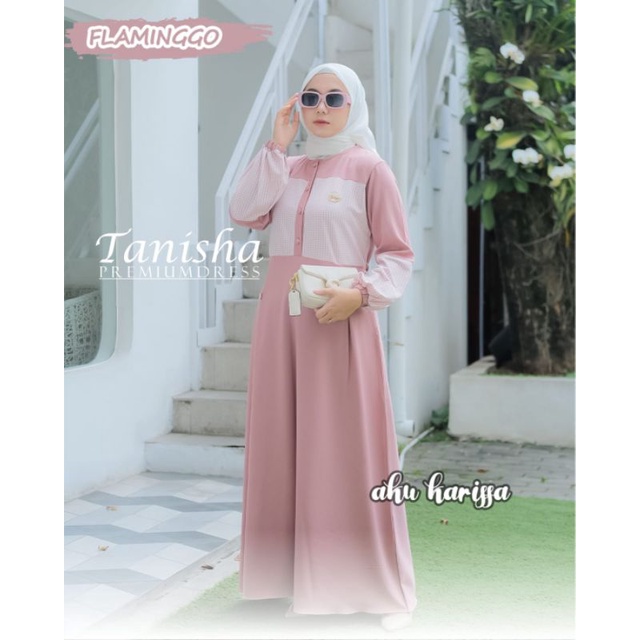 Tanisha Dress itycrepe original aku karissa LD 105/ Gamis itycrepe  premium aku karissa