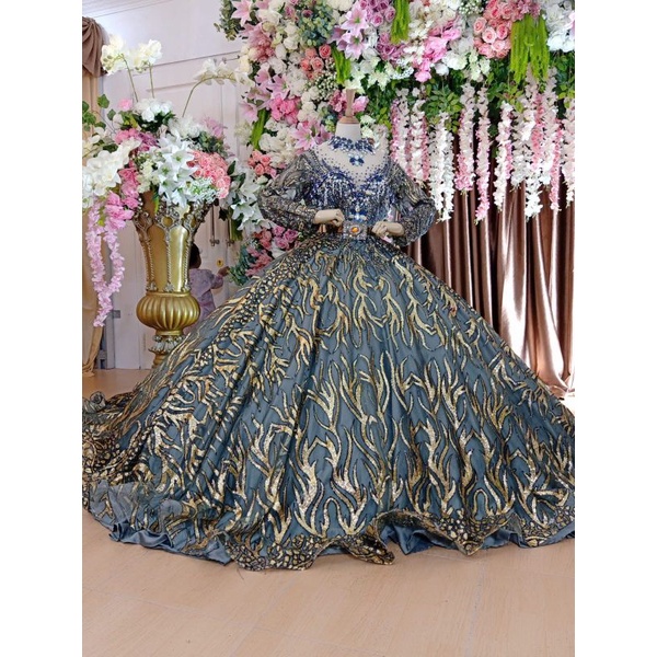 TERBARU GAUN PENGANTIN  GOTIK /BAJU PENGANTIN MODERN/GAUN SLIM DRES/GAUN TERBARU/WEDING DRES//KEBAYA AKAD