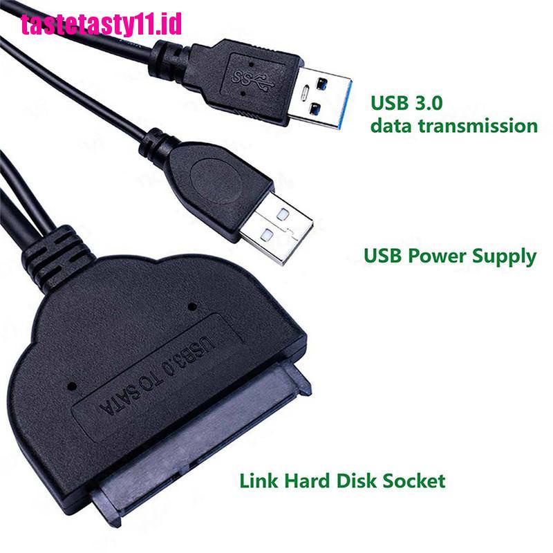 Adapter Konektor Hard Disk Drive SSD USB 3.0 Ke SATA 22 Pin 2.5 Inch