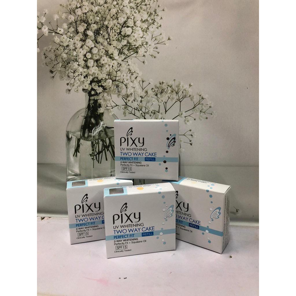 bayar ditempat terlaris refill pixy whitening realpict 100% bedak padat