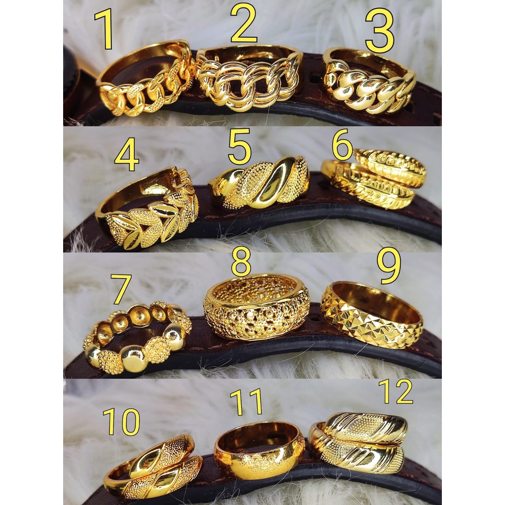 Cincin Dubai Lapis Mas 24k