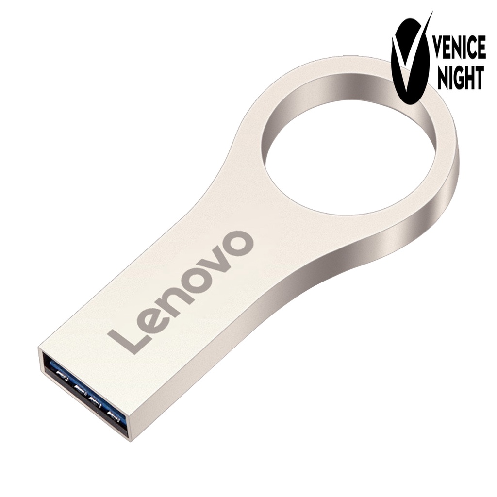 (SF) Lenovo R100 U Disk 4GB / 8GB / 16GB / 32GB / 64GB / 128GB USB 3.0 Tahan Air Warna Silver