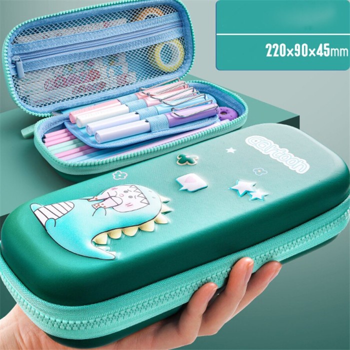 

Tempat Pensil 3D / Pencil Case Cute Box Unicorn Kawaii Stationery - Dino
