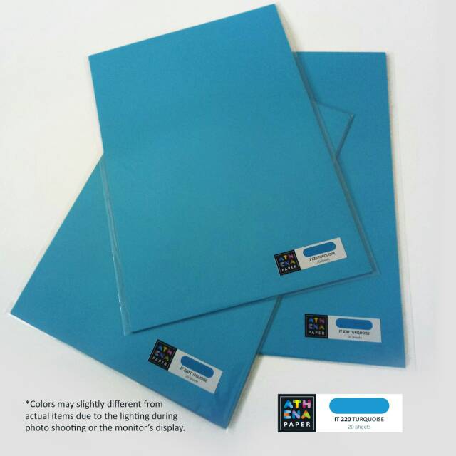 

Kertas HVS Warna A4 - IT 220 Turquoise