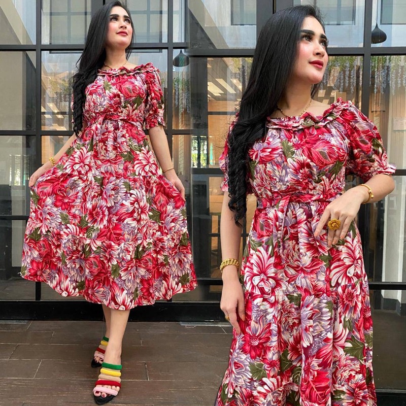 sabrina dress rayon bali