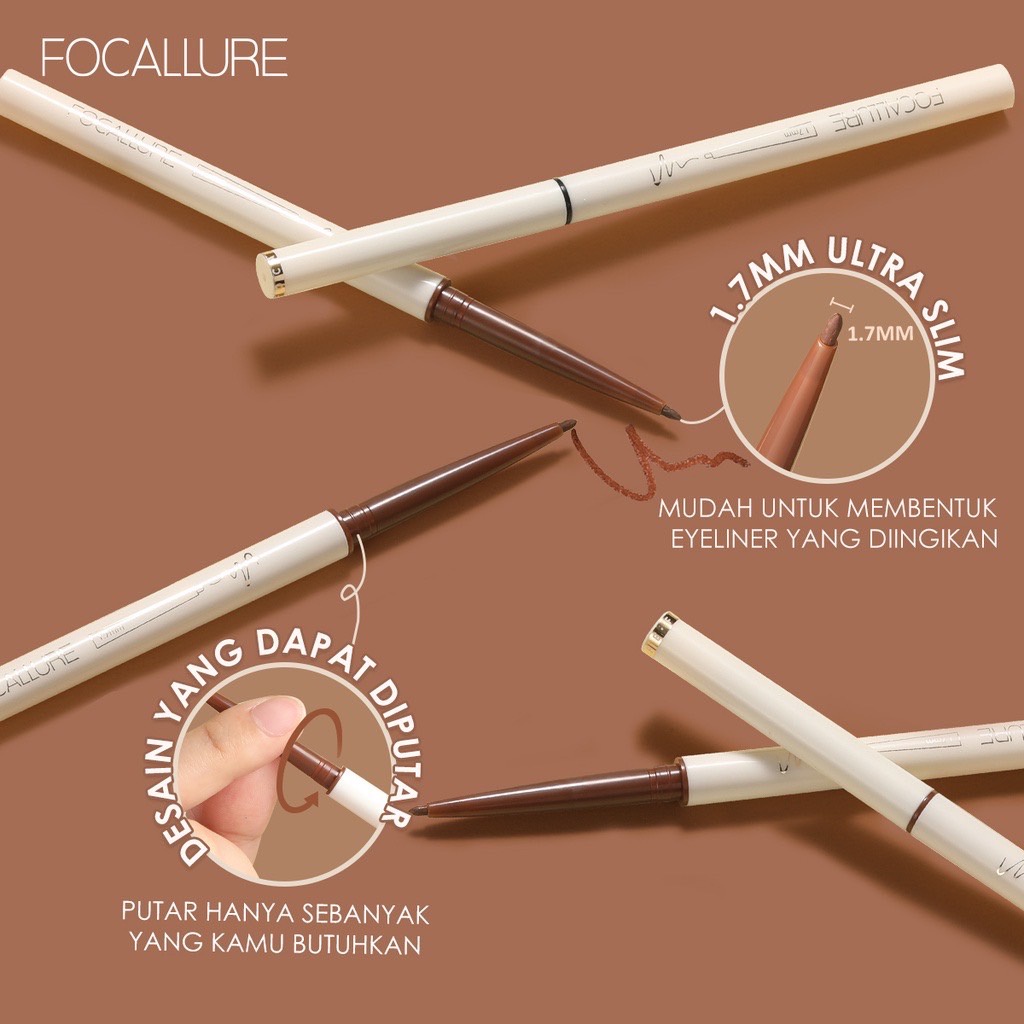 FOCALLURE Perfectly Defined Gel Eyeliner / Focallure Ultra Slim Pencil Eyeliner Gel