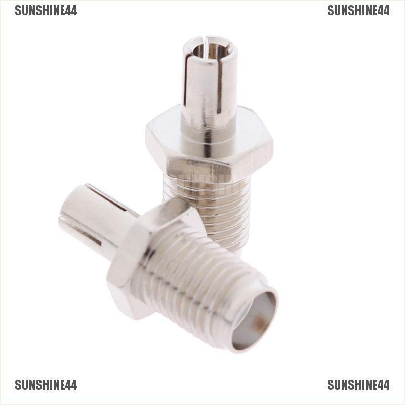 2pcs Adapter Konektor SMA Female Jack Ke TS9 Male RF