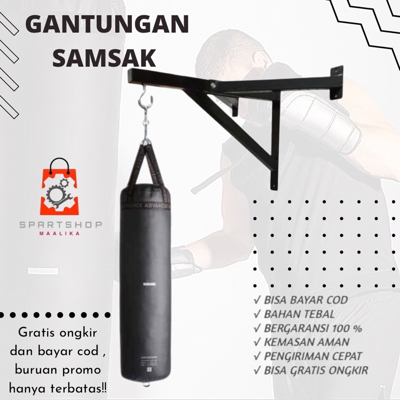 Gantungan samsak jumbo, Braket samsak jumbo sampai berat 250kg
