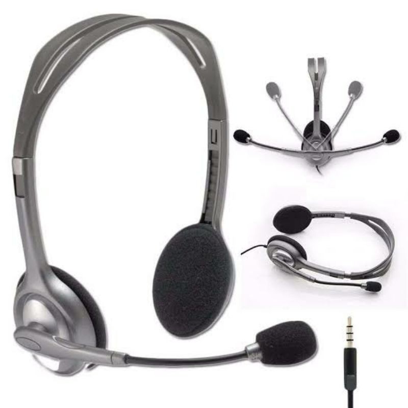 Headphone Gaming Logitech H111 Hf Bando ada Mic