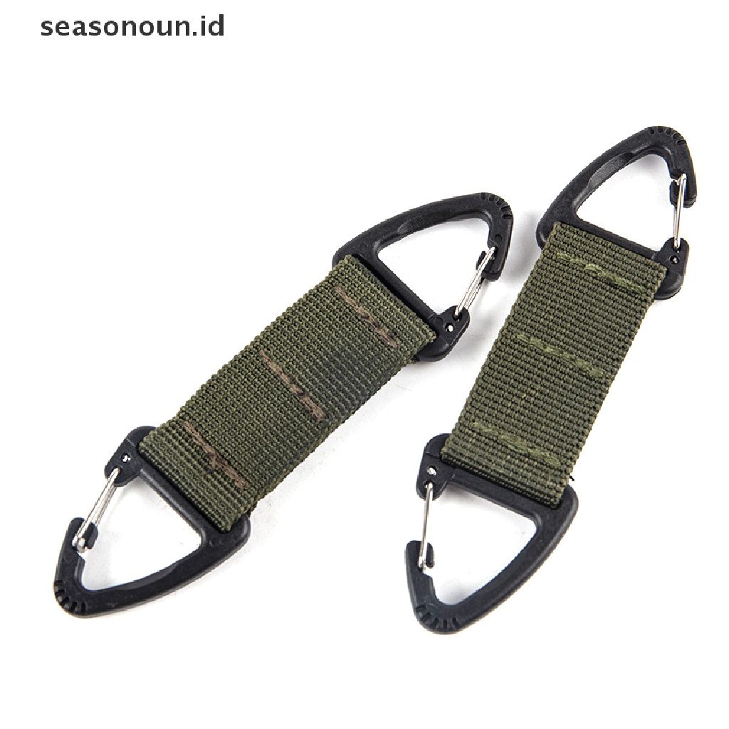 Klip Sabuk Gesper Carabiner Segitiga Multifungsi Untuk Outdoor