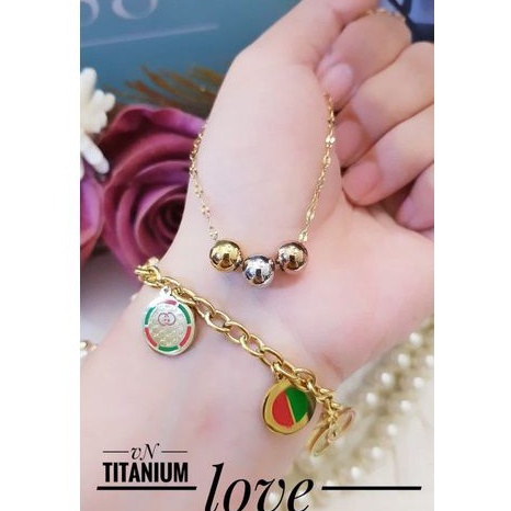 TiTanium set gelang kalung u92837