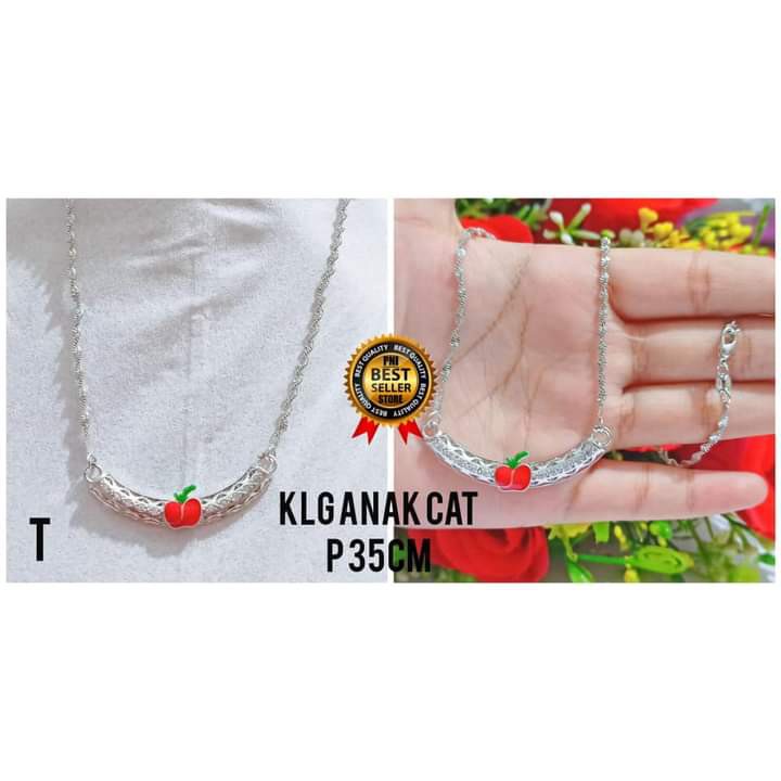 Kalung Anak Karakter Berbagai motif perhiasan Anak Gold dan Silver limited edition (COD)