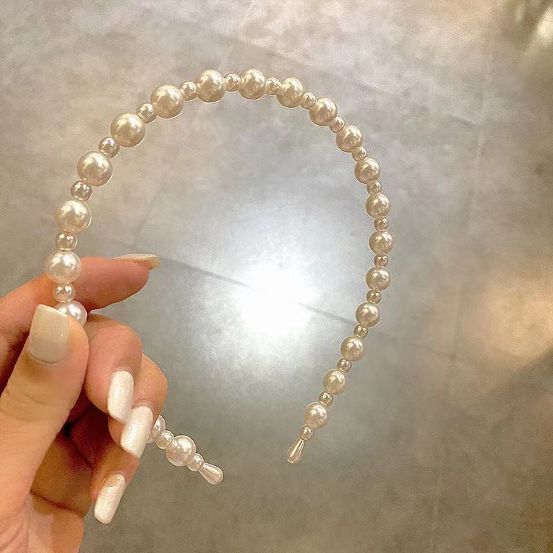 ✅ COD KUMA Bando Wanita Gaya Korea Aksen Mutiara Fashion Untuk Aksesoris Rambut Wanita Import