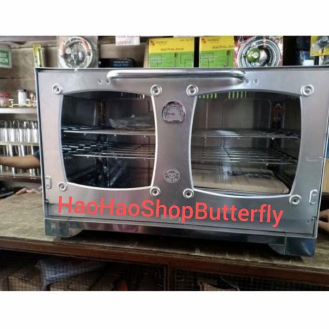:=:=:=:=] Oven Kompor 2 Tungku Butterfly Oven Tangkring Double Butterfly A 2804