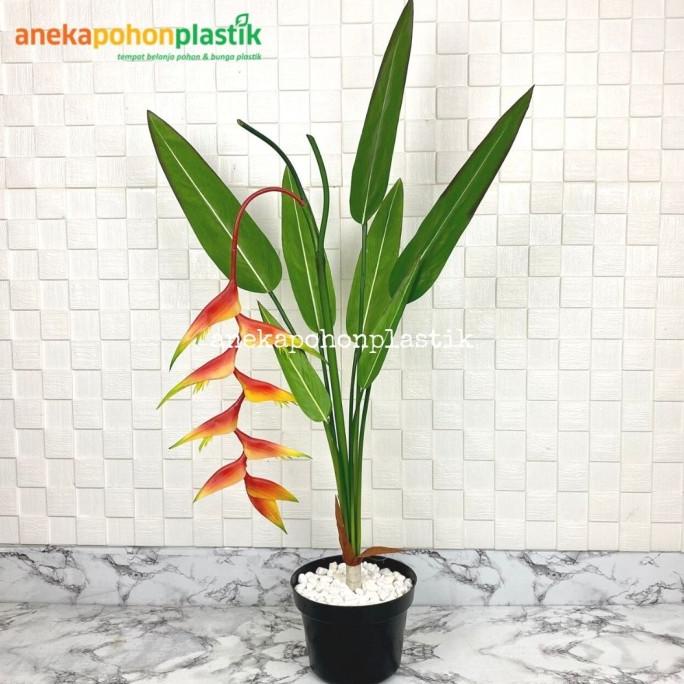 Pohon Artificial Bunga Hias Plastik Pisang Pisangan Dekorasi Kantor