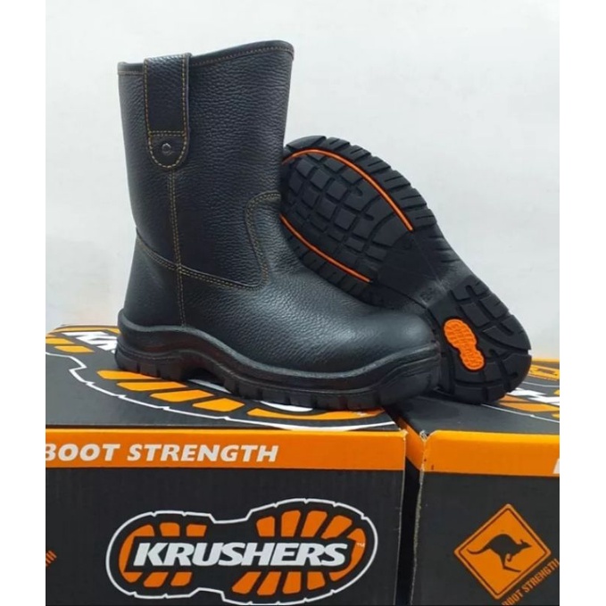 SEPATU SAFETY KRUCERS MURAH/SEPATU SEPATUSAFETY KULIT ASLI SOL KARET UJUNG BESi