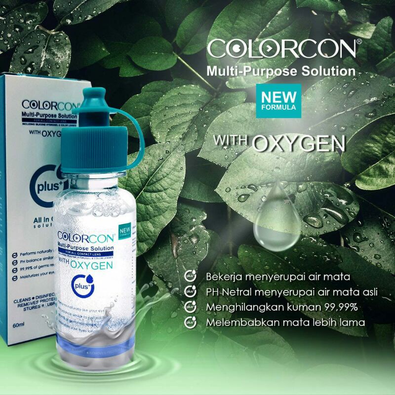 cairan pembersih softlens colorcon Multi purpose solution with oxygen