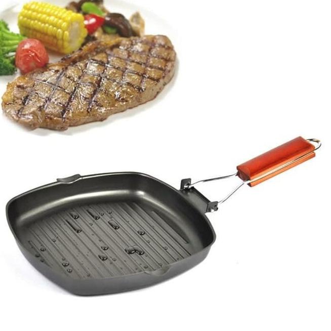 ド [ CC ] Panci Panggang / Teflon Panci panggang / Square Grill pan ↿