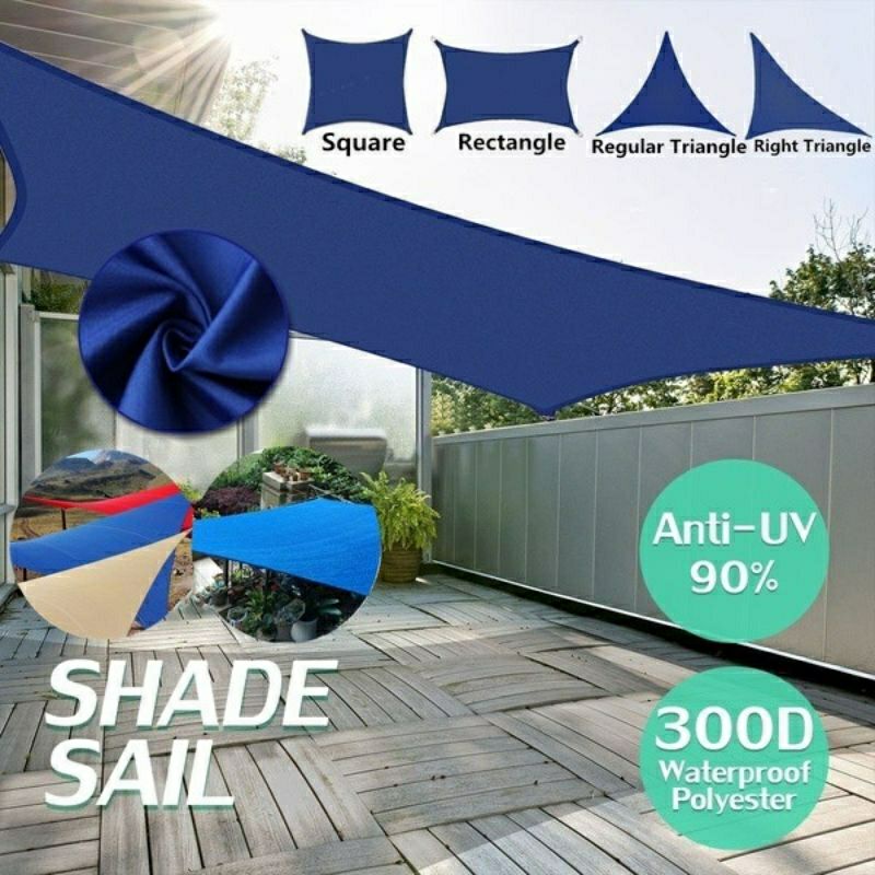 Awning,,Kanopi taman shade sail ukuran 3x5 dan 3x4 meter,,terpal kain outdoor,,layar teduh taman bes