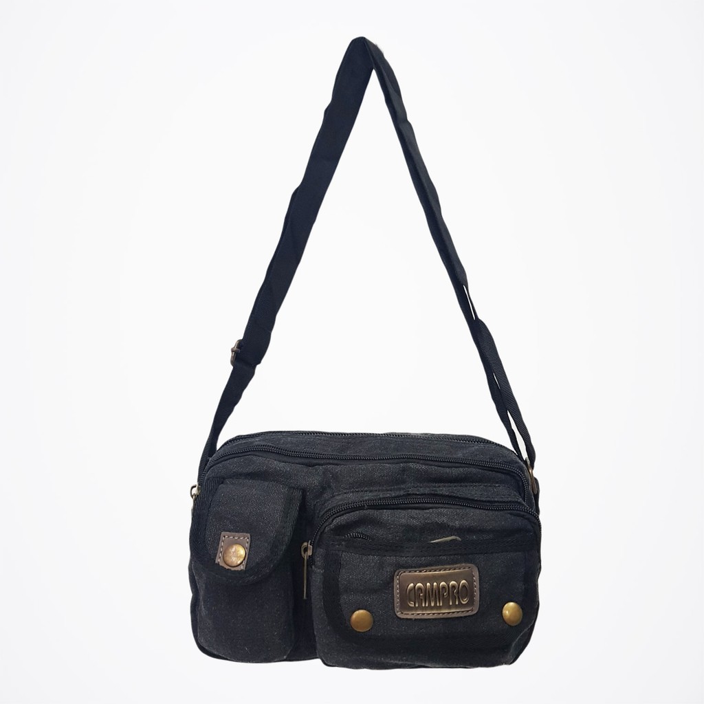 Tas Selempang 5 Ruang Polo Campro Kanvas Tas Selempang Kanvas Polo Campro Banyak Ruang Tas Selempang