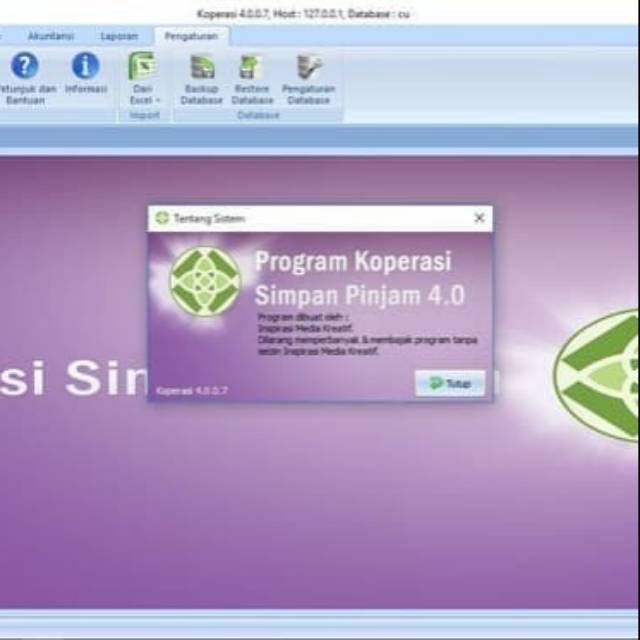 Program aplikasi software Koperasi V.4.0 Full Unlimited Keygen