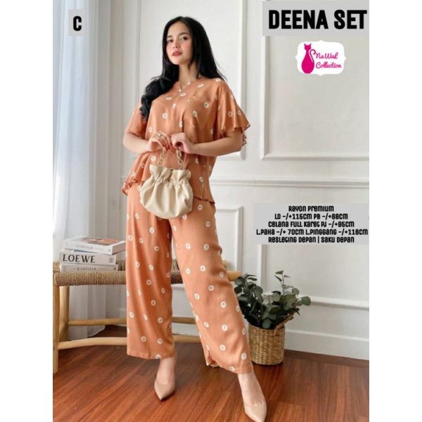 DEENA SET RAYON MOTIF