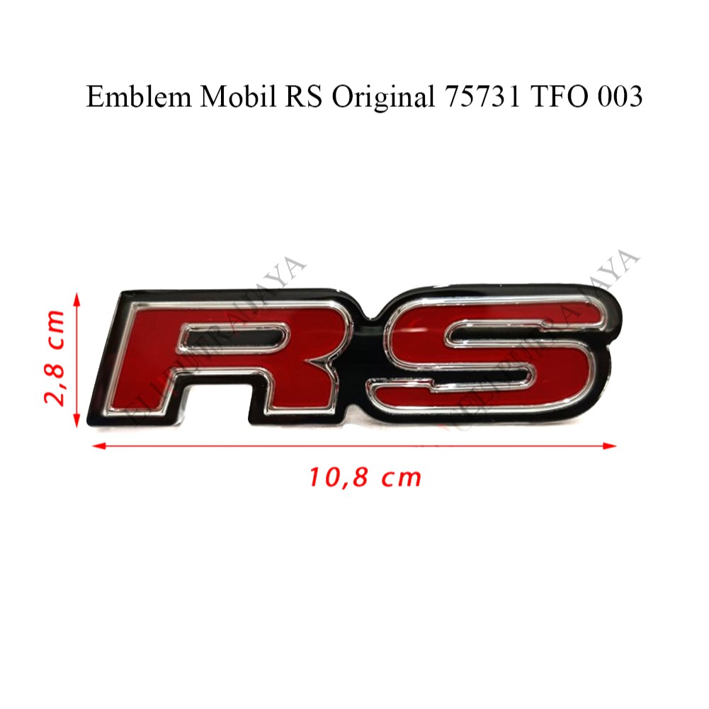 Emblem Mobil RS Original 75731 TFO 003