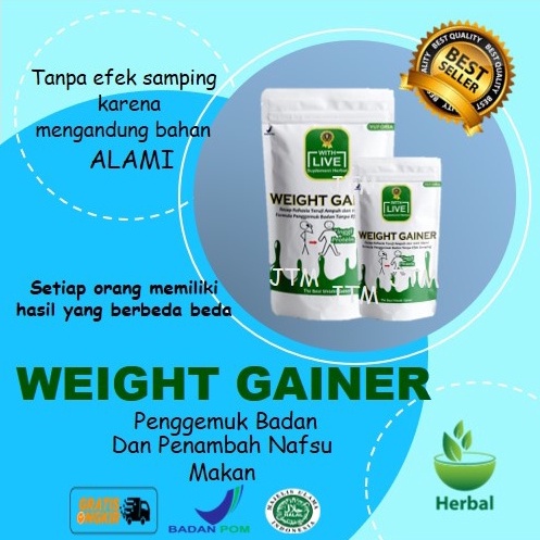 

WEIGHT GAIN SUPPLEMENT NUTRITION - Pengemuk Badan Penambah nafsu makan, Obat Gemuk Sehat, Suplemen Penggemuk Badan, Vitamin, Susu Penggemuk Badan