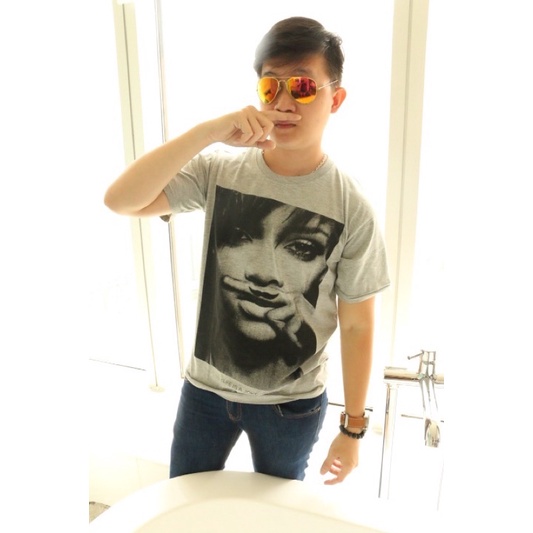 RIHANNA LASTER-COUPLE KELUARGA FAMILY KAPEL KEMBAR KEMBARAN AYAH ANAK MOM KIDS  OVERSIZE KAOS TSHIRT