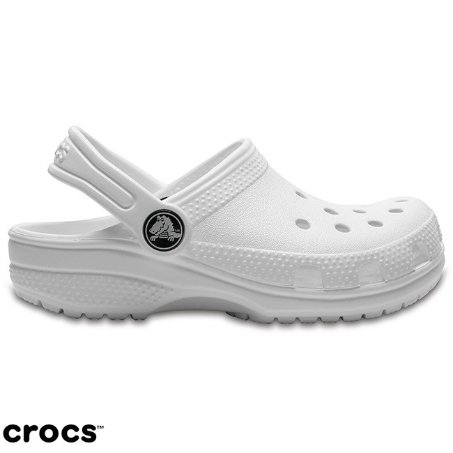 Crocs Classic kids / Sandal Crocs anak anak / Crocs classic clog anak unisex - White - 204536-100