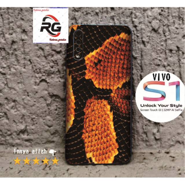 Garskin hp vivo S1 full body motif snake - free custom