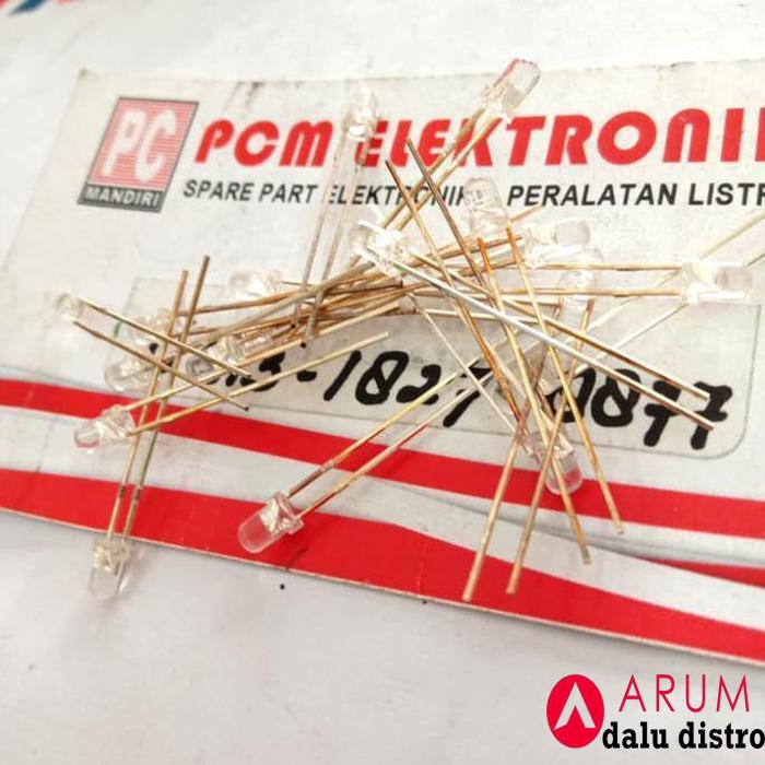 

Led 3Mm Bening Nyala Putih 2 Kaki Pcmelebik54 Kualitas Baik