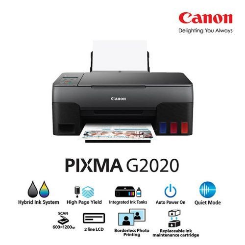 Printer Ink Tank CANON Pixma G2020 Print-Scan-Copy Garansi Resmi