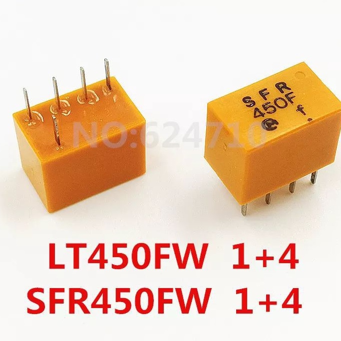 LT450FW SFR450FW LT 450F LT450F SFR450F 1 + 4 5Pin 450KHz Filter Keramik untuk Komunikasi Sinyal Relay