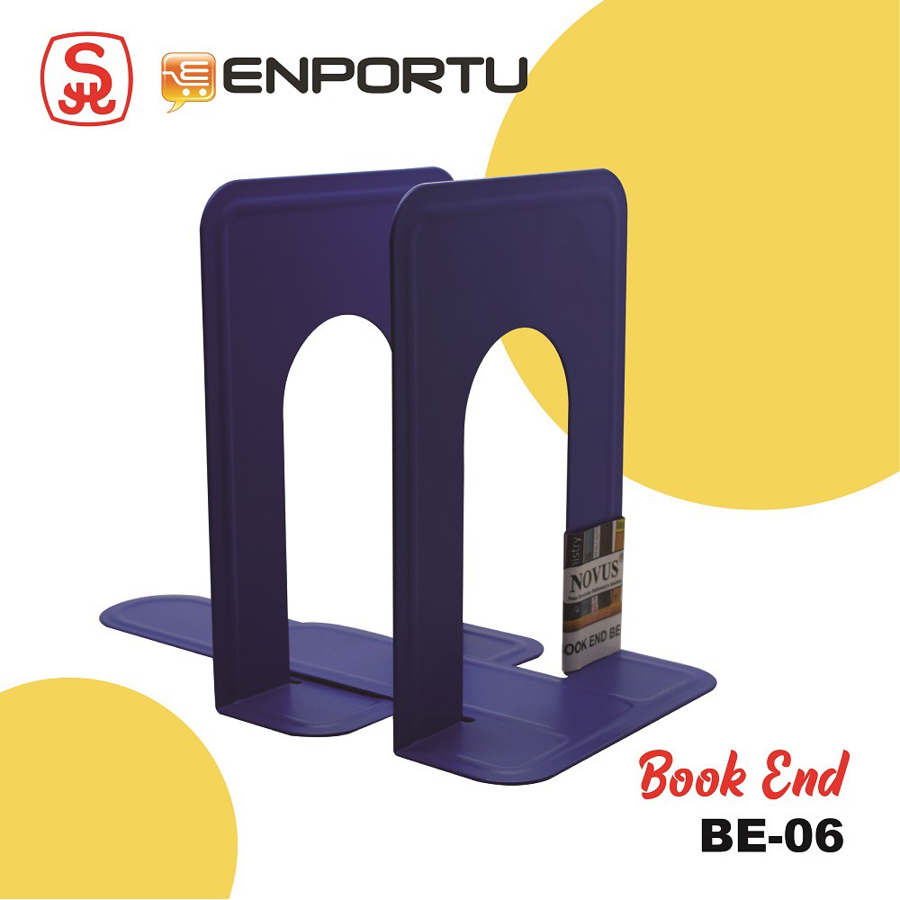 

Novus Book End (BE-06) Sandaran Buku besi / Pembatas Buku Besi