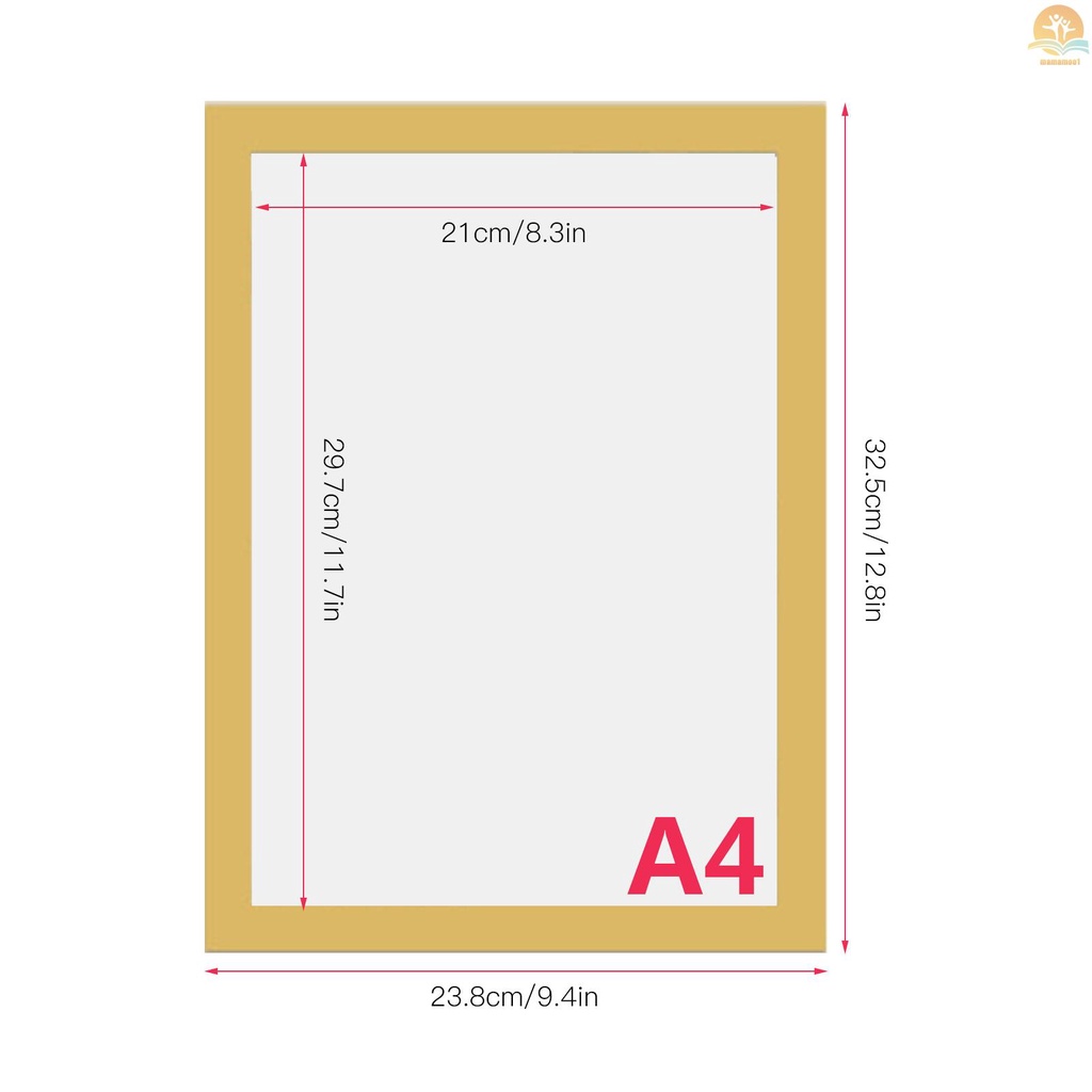 A4 PVC Magnetic Picture Frame Creative Transparent File Display Frame Sign Holder for Refrigerator Whiteboard Cupboard Wall Door