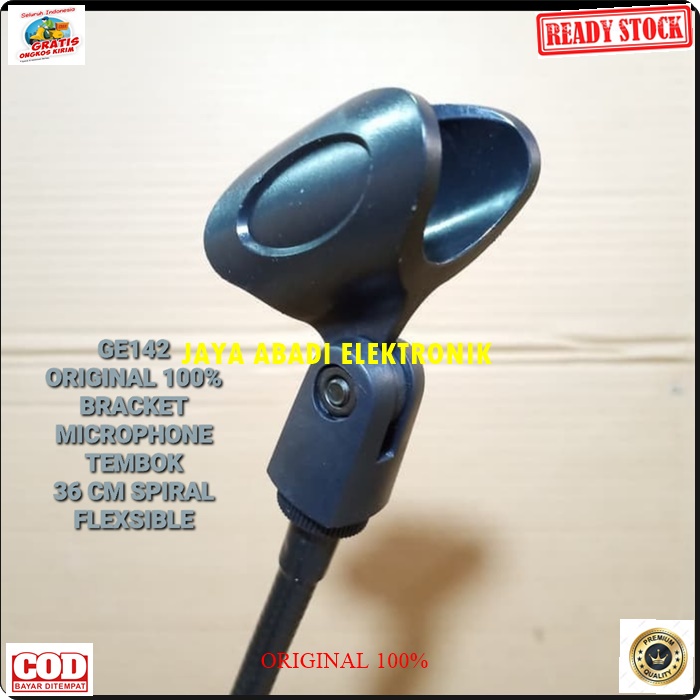 G142 ORIGINAL CRIMSON STAND MIC TEMBOK BAHAN BESI 40 CM KAKI BULAT TEMPAT GANTUNG PENYANGGA MICROPHONE ANTI JATUH BISA UNTUK SEGALA JENIS MICROPHONE HANDLE PRAKTIS DAN MUDAH DIPASANG HARGA TERJANGKAU