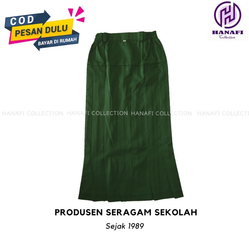 Rok Panjang Warna Hijau| Seragam Madrasah / SD