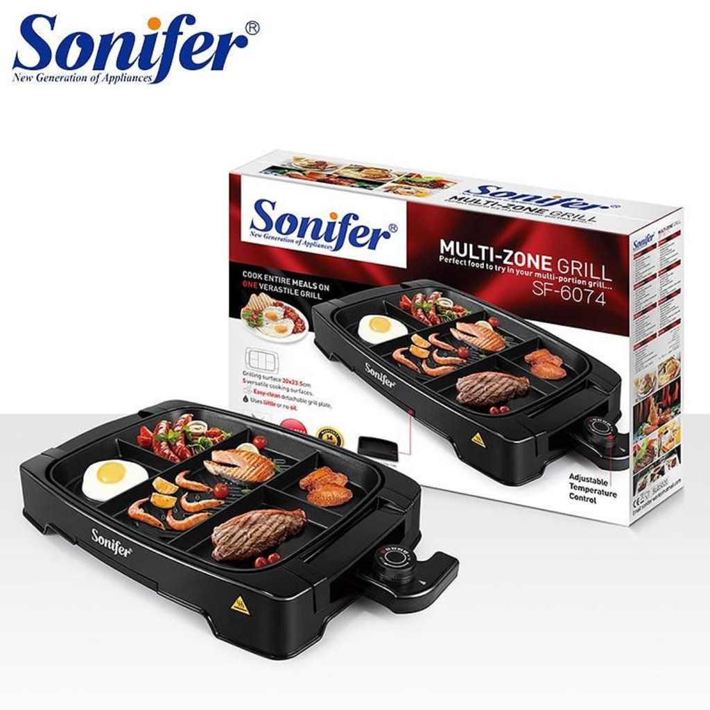 Sonifer Alat Panggangan Listrik Serbaguna Electric Grill SF-6074