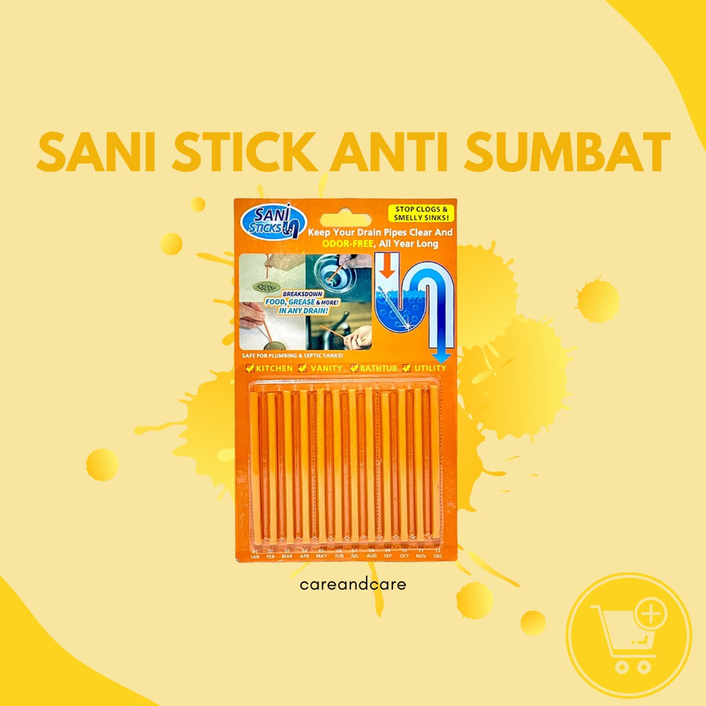 Drain Sani stick stik pembersih dan pewangi saluran air Anti Tersumbat