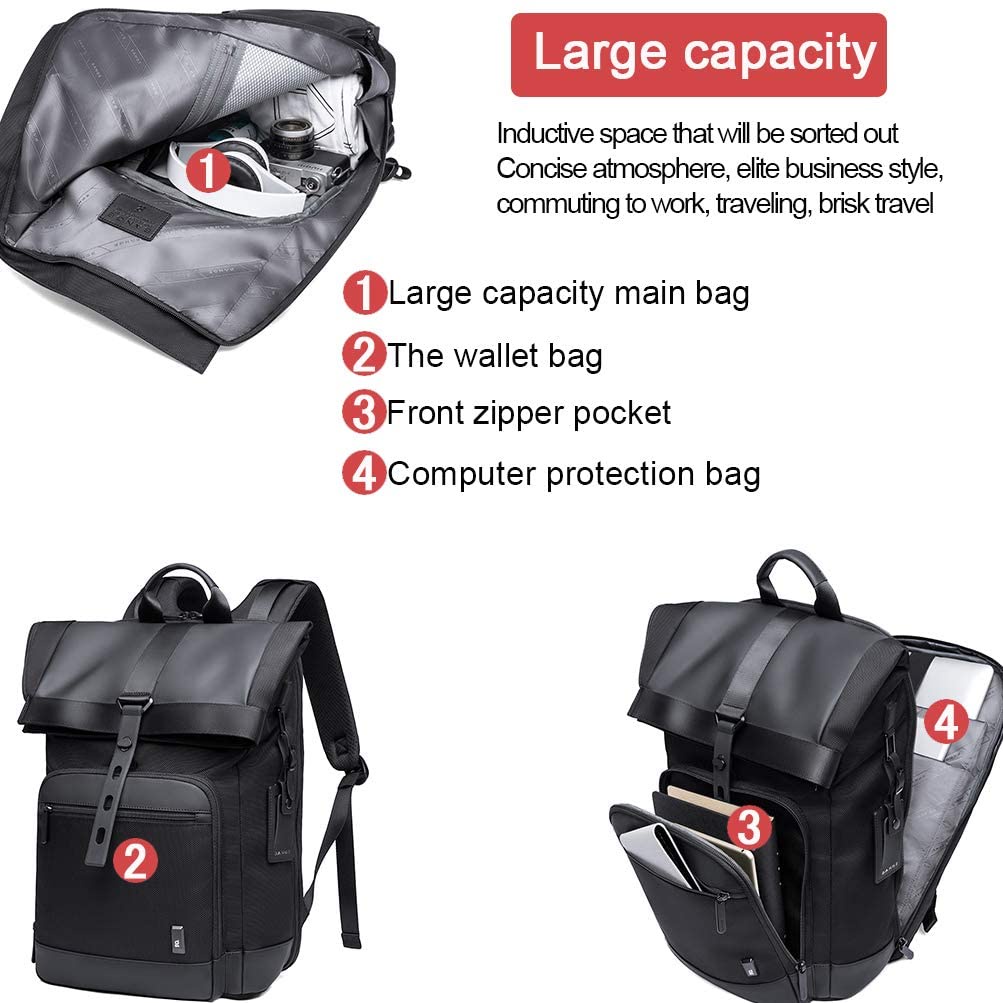 BGG66 Tas Bange Pria Ransel Laptop 15.6&quot; Inch Foldable Travel Scalable