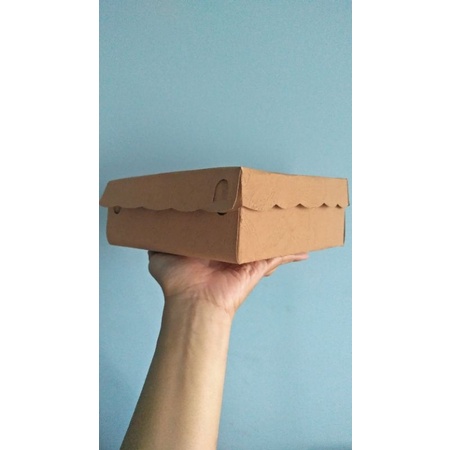 

Box nasi kotak snack 20 x 20 coklat