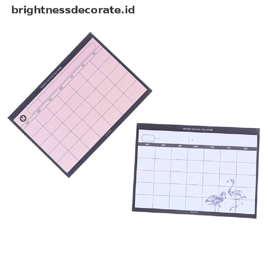 [birth] Creative simple desktop schedule planner monthly plan mini notebooks efficiency [ID]