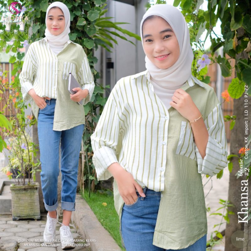 ATASAN KEMEJA REMAJA KHANSA BLOUSE BY SHOFIYA