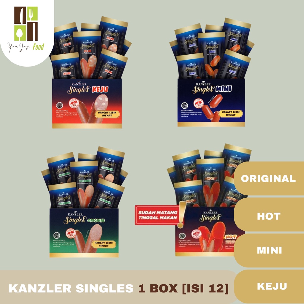 Jual Kanzler Singles Keju Mini Hot Original 1 Box Dus Isi 12 Pcs