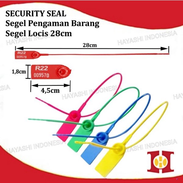 Segel Locis Security Seal Plastik Koper Panel Container Truk Bank Tag - 10pcs