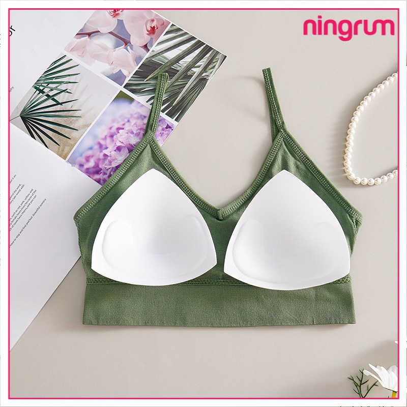 Ningrum Pakaian Dalam Bra Wanita BH Wanita BH Wanita Tanpa Kawat Bahan Halus Pakaian Dalam bralette Push Up - 2031