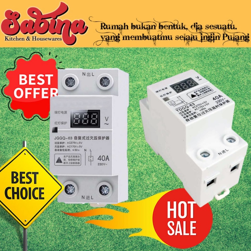 Energy Meter Pemutus Sirkuit Listrik Otomatis Over Voltage Protection