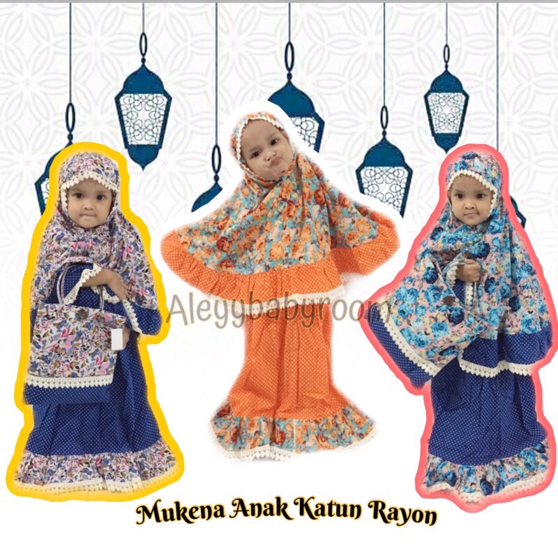 Mukena Katun Jepang Anak ; Mukena baby ; Mukena Anak | Mukena Lebaran Anak